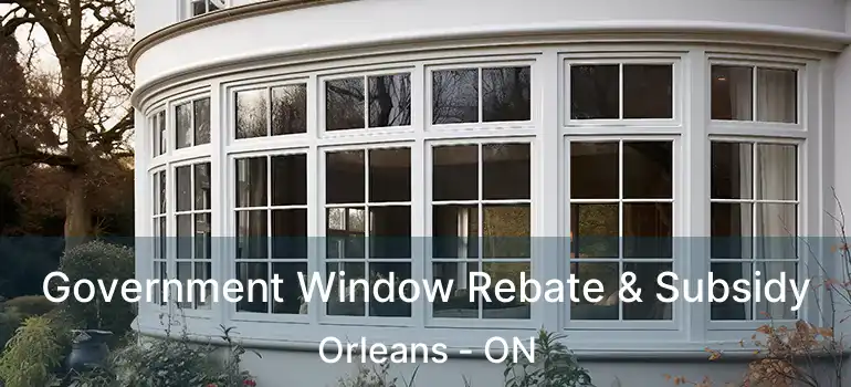  Government Window Rebate & Subsidy Orleans - ON