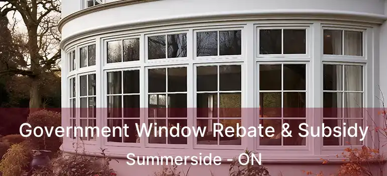  Government Window Rebate & Subsidy Summerside - ON