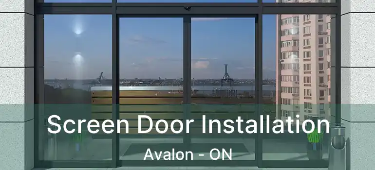  Screen Door Installation Avalon - ON