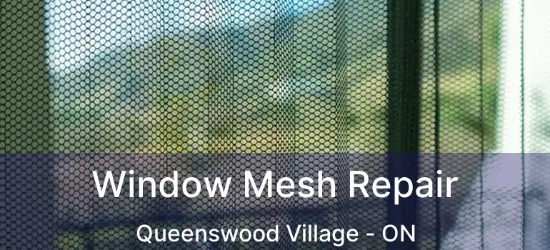 Window Mesh Repair Queenswood Village - ON